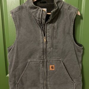 Carhartt Charcoal Sleeveless Work Vest